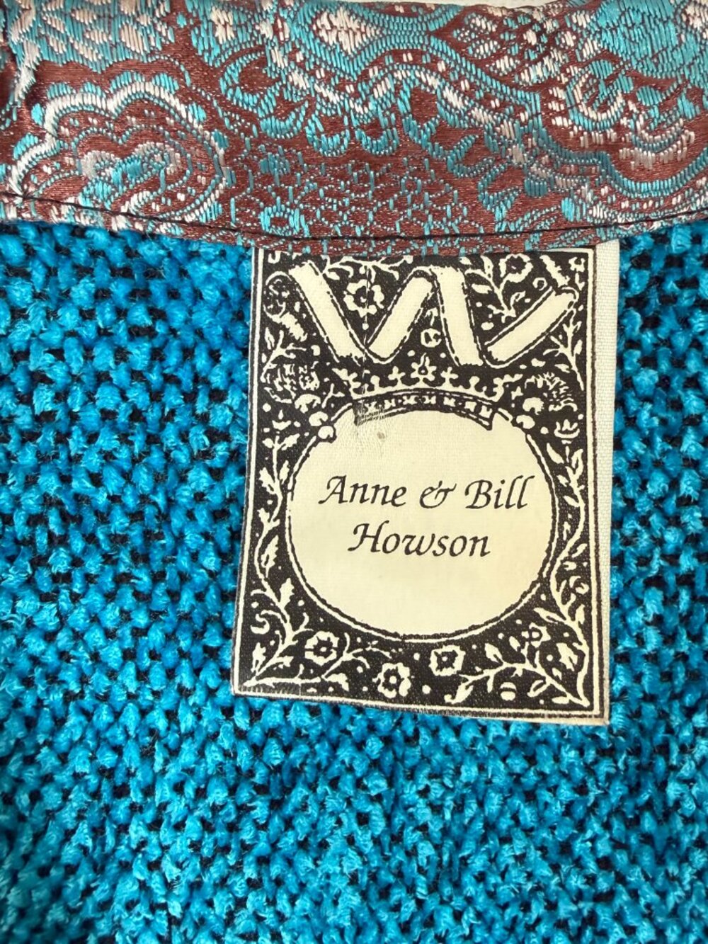 Vtg Anne & Bill Howson Vest Wearable Art Chenille Patchwork Embroidered‎ Medium - Picture 2 of 8